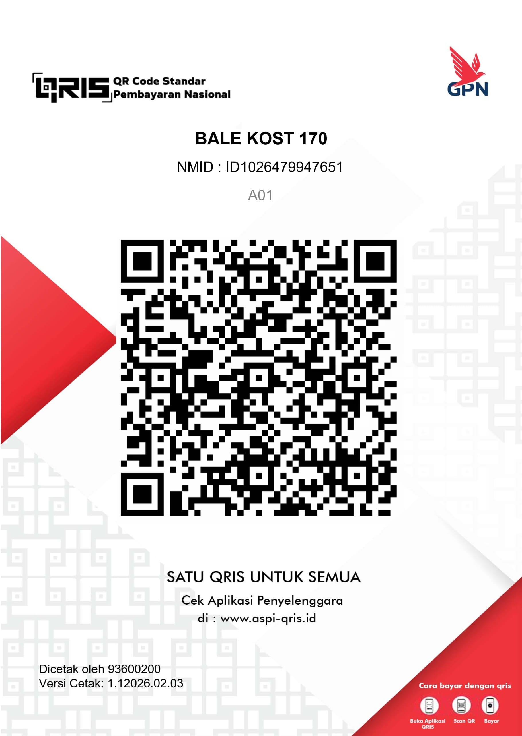 QRIS Bale Kost